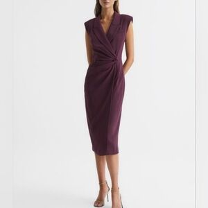 Reiss - Cecile Bordeaux Dress